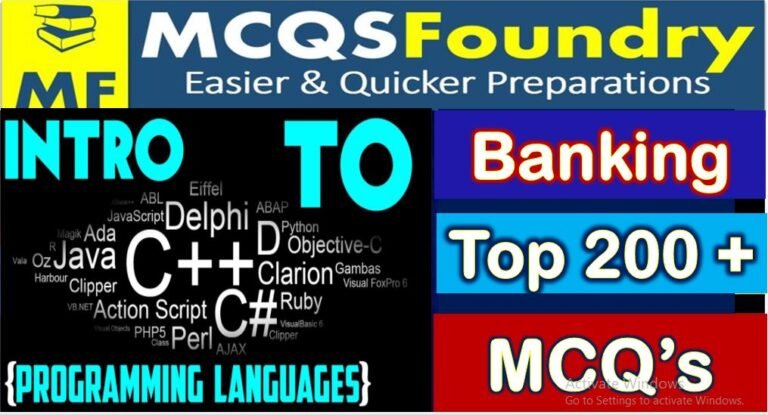 CS201 – Introduction To Programming Mcqs Pdf with Answers Part 01 ...